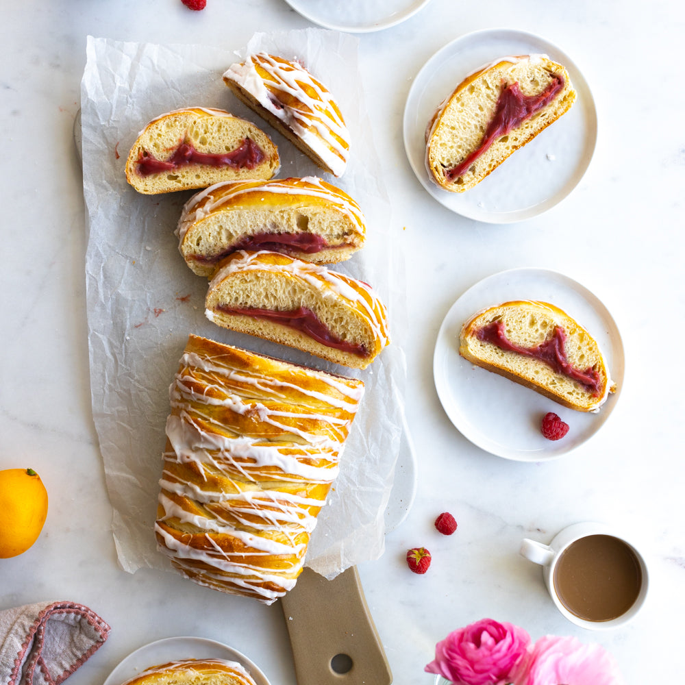 Raspberry Lemon Curd Braid