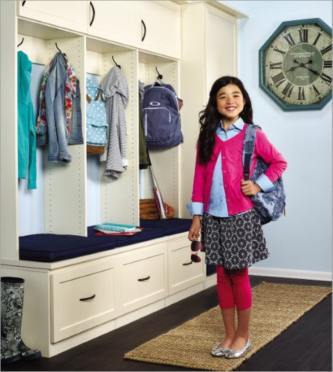 Back to school can cause a flurry of activity everywhere in the house, especially at the entryway