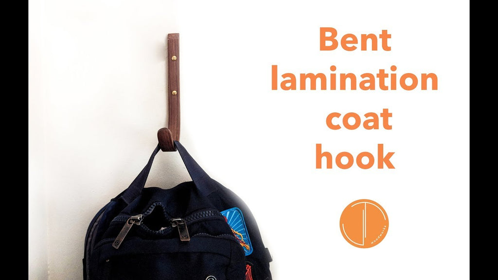 Bent lamination coat hook by Johnny Tromboukis Woodworks (2 years ago)