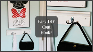 Shows you how to build a super easy, stylish coat rack from a few simple materials