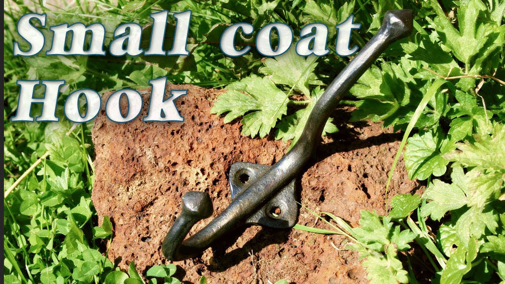 Making double coat hook from one piece of stock without power tools! Insta: BlacksmithJoey Facebook: Blacksmith Joey van der Steeg Email: ...