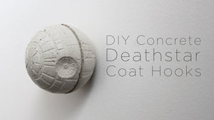 Concrete Death Star Coat Hook by HomeMadeModern (5 years ago)