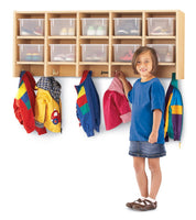 MapleWave® 10 Section Wall Mount Coat Locker - without Trays