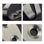 10 Pcs 2mm Stainless Steel Coat Hook Bathroom Wall Mounted Single Towel Hook Anti-rust Kitchen Utensil Hanger