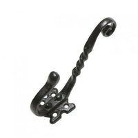 Antique Black Iron Triple Twisted Hat & Coat Hook · Kirkpatrick 1130 ·