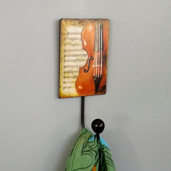 Violin wall Coat Hook