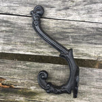 Vintage Style Cast Iron Wall Coat Hooks Hat Hook Hall Tree 5 1/3&quot; Black GG004