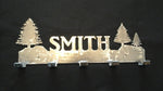 Pine Tree coat hook-personalized-bare steel