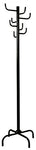 8 Hook Metal Coat Rack Stand - 70" Tall Jacket and Hat Rack Stand - Stand Up Coat Rack With Eight Hooks For Hats & Winter Coats - Black - Ideas In Life TM