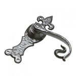 Serpent Iron Lever Door Handle On Sablier Fleur De Lys Backplate · Kirkpatrick 2444 ·
