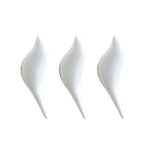 Whthteey 3 Pcs Resin Wall Creative Bird Coat Hooks Animal Shaped Single Hat Hanger (White)