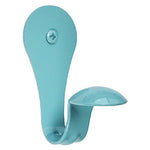 SmartHook ColorZ Garment Friendly Single Coat Hook (3 Pack, Pastel Blue)