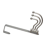 Rok Hardware Pearly Grey Over The Door 3 Prong Closet Coat Sweater Hat Tie Clothes Towel Swivel Hook Hanger ROKOTDHMN (Single)