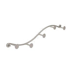 Spectrum Diversified Sweep Wall 5 Hook Single Rack, Satin Nickel