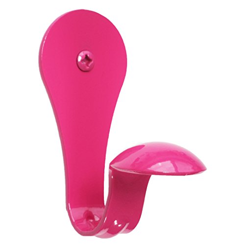 SmartHook ColorZ Garment Friendly Single Coat Hook - 3 Pack (Bright Pink)