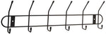 Spectrum Diversified Wall Hook Rack, 6 Hook, Black