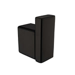 JYPHM Towel Hooks for Bathroom Kitchen Coat Hook Shelf Black Stainless Steel Wall Mounted