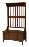 Linon Hall Tree with Storage Bench, 36"W x 18"D x 64"H, Walnut