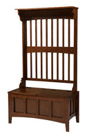 Linon Hall Tree with Storage Bench, 36"W x 18"D x 64"H, Walnut