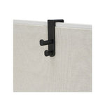 Safco Products 4225BL Over the Panel Double Coat Hook, Black