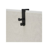 Safco Products 4225BL Over the Panel Double Coat Hook, Black
