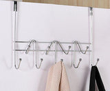 Artishook Hooks Over the Door Hook Organizer Rack Hanging Towel Rack Over Door, 9 Hooks