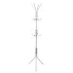 uxcell Metal Coat Rack,Standing Coat Tree 12 Hooks Hanger for Handbags Hat Umbrella Clothes Home Decor White