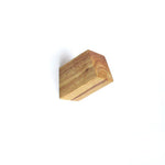 A.B Crew Minimalist Design Decorative Wall Mounted Wooden Coat Hook Hat Hanger(Natural Square Column)