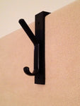 6 Pack- Adjustable Panel Hung Partition Coat Hook 2"- 3 1/2" Thickness Dual Hooks