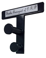 Coat Hook with Label Holder for Name Signage- 6 Pack