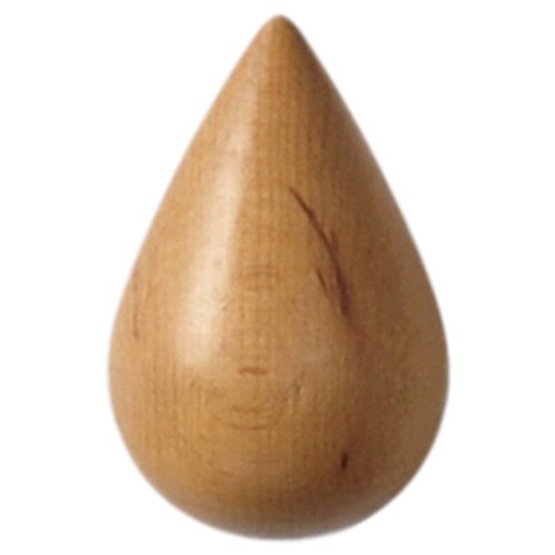 SODIAL(R)Brief modern wood drop Water droplets decoration hook coat hooks wall perchero pared Wallets wall hanger£¨Wood color Big£