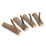 Pack of 4 Vintage Real Wood Tree Branch Wall Hook,Rustic Decorative Wood Adhesive Hooks. Key Holder, Coat Hook,Strong Suction Hooks. (Width 3cm-4cm)