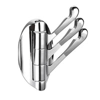 Ciencia Clothes Hooks Wall Mount Folding Swing Arm Triple Coat and Hat Hook Chrome Coat Hanger for Bathroom, BH610