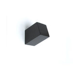 A.B Crew Minimalist Design Decorative Wall Mounted Wooden Coat Hook Hat Hanger(Black Square Column)