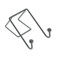 Fellowes 75510 Double Coat Hook, for Partitions, Wire, 4-Inch x5-1/8-Inch x6-Inch, Black