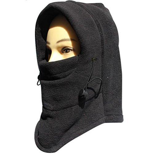 FUYI Women's Windbreak Warm Fleece Neck Hat Winter Ski Full Face Mask Cover Cap