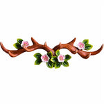 Vintage Cast Deer Antlers Wall Hooks ( 10 HOOKS) Coat Rack Hook for Hat Scarf Bag Key Clothes Bathroom Kitchen Towel Holder Christmas Reindeer Deer Hanger Rack Wall Decoration Wedding Gift (Brown)