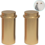 TINTON LIFE Minimalist Design Decorative Wall Mounted Aluminum Coat Hook Hat Hanger(2PCS Golden)