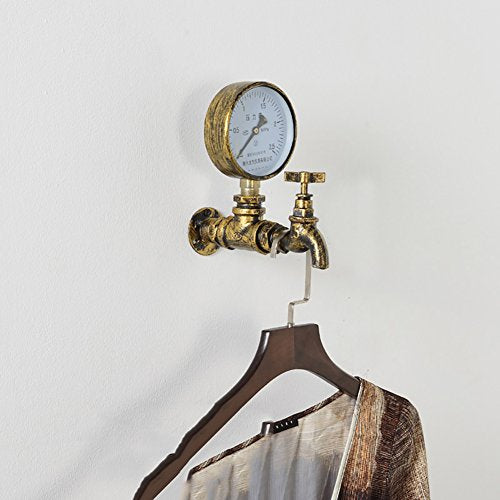 LXSnail Clothing Store Hanger Display Rack, Wrought Iron Wall Faucet Coat Hook, Personalized Fashion Clothing Store Hanger Coat racks (Color : C)