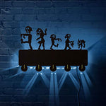 Horror Zombies Attack Design Household Decor Coat Hat Bag Hanger Key Holder Towel Wall Hook We ate Your Stick Bedroom Decor Gift