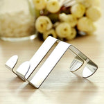 2Pcs Stainless Steel Self Home Kitchen Wall Door Holder Hook Hanger Hanging Coat Hooks^