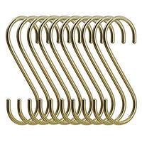 simpletome S Hooks Copper Hangers for Kitchen Bathroom Bedroom Office (Copper/10PCS)