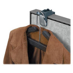 7501101 Fellowes Partition Additions Coat Hook & Clip - 15 lb (6.80 kg) Capacity - 3" Size - Cast Aluminum - Slate Gray