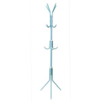 uxcell Home Decor Metal Coat Rack Standing Coat Tree 12 Hooks Hanger for Handbags Hat Umbrella Clothes(Blue)