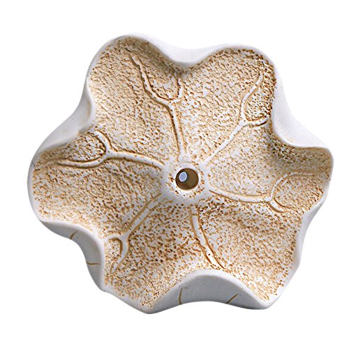 Olpchee Creative Lotus Leaf Resin Wall Hook Mediterranean Wall Clothes Hanger Towel Hanger Coat Hooks For Bathroom Kitchen Garage Wall Mount (White)