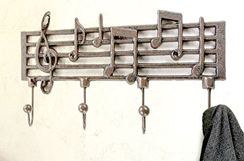 Cast Iron Music Note Wall Hook