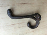 2 Pcs Vintage Style Rustic Cast Iron Wall Coat Hooks Hat Hook Hall Tree Hardware