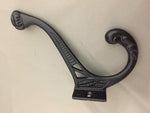 2 Pack Vintage Style Cast Iron Black Wall Coat Hooks Hat Hook Hall Tree