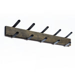 SRIWATANA RooLee Coat Hooks Coat Rack Wall Mounted Wall Hooks Hanger Heavy Duty Clothes Hook Rail with 5 Metal Hooks