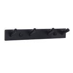 WEBI Coat Hook Black Iron Hanger Rack for Dog Pet Leash, Hats, Keys, Bath Towels, Robe, Clothes with 4 Hooks,Wall Mount Closet Clothing Bathroom Garage Home Organization Storage, Decorative Gift